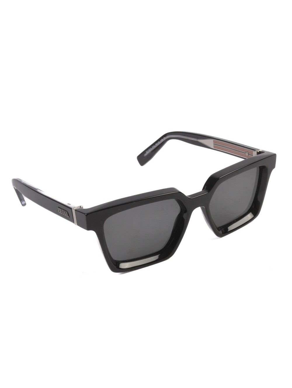 Zegna Black Square Framed Sunglasses 39231